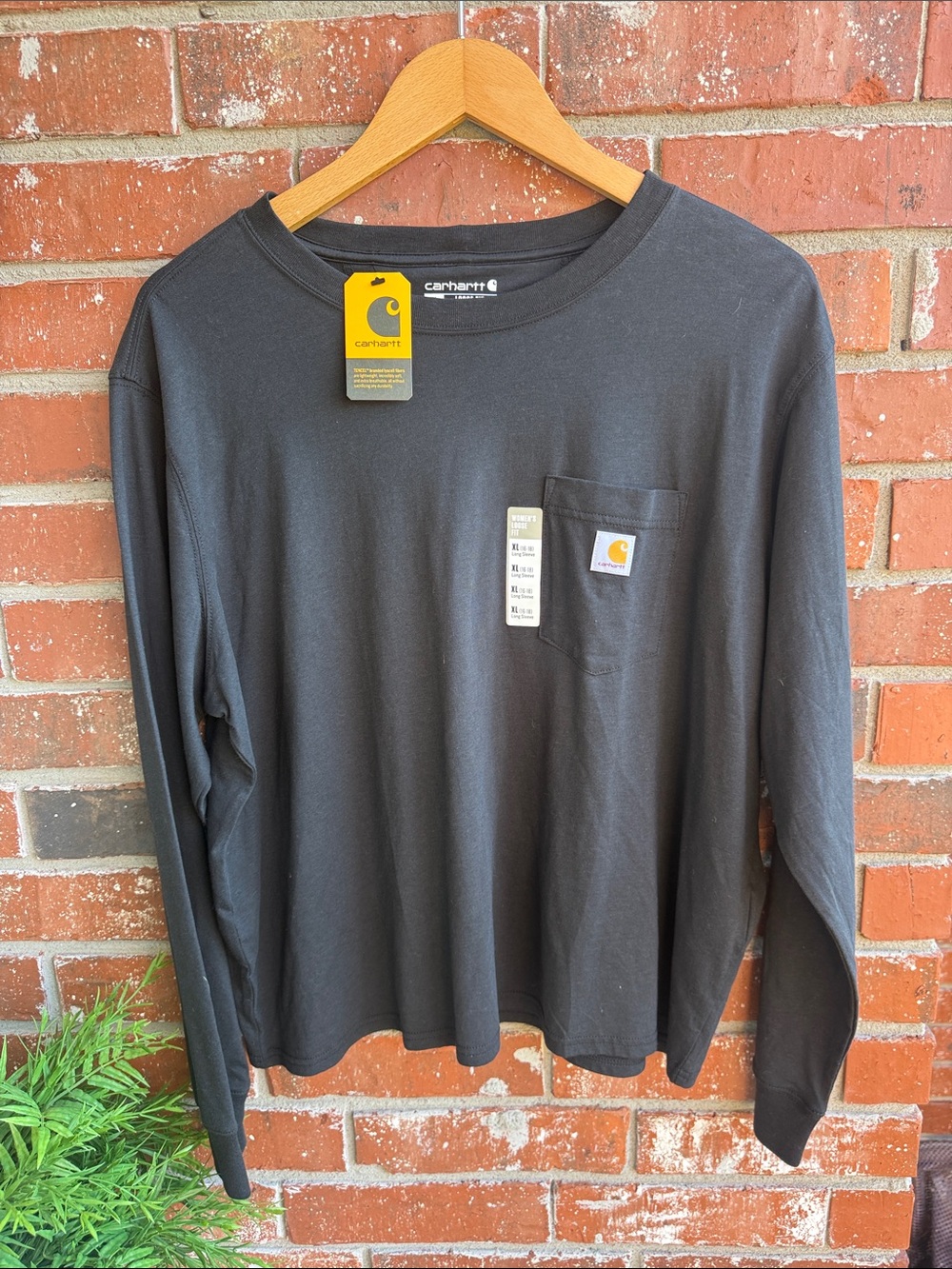 Carhartt Black Long-Sleeve Pocket Tee - Women’s